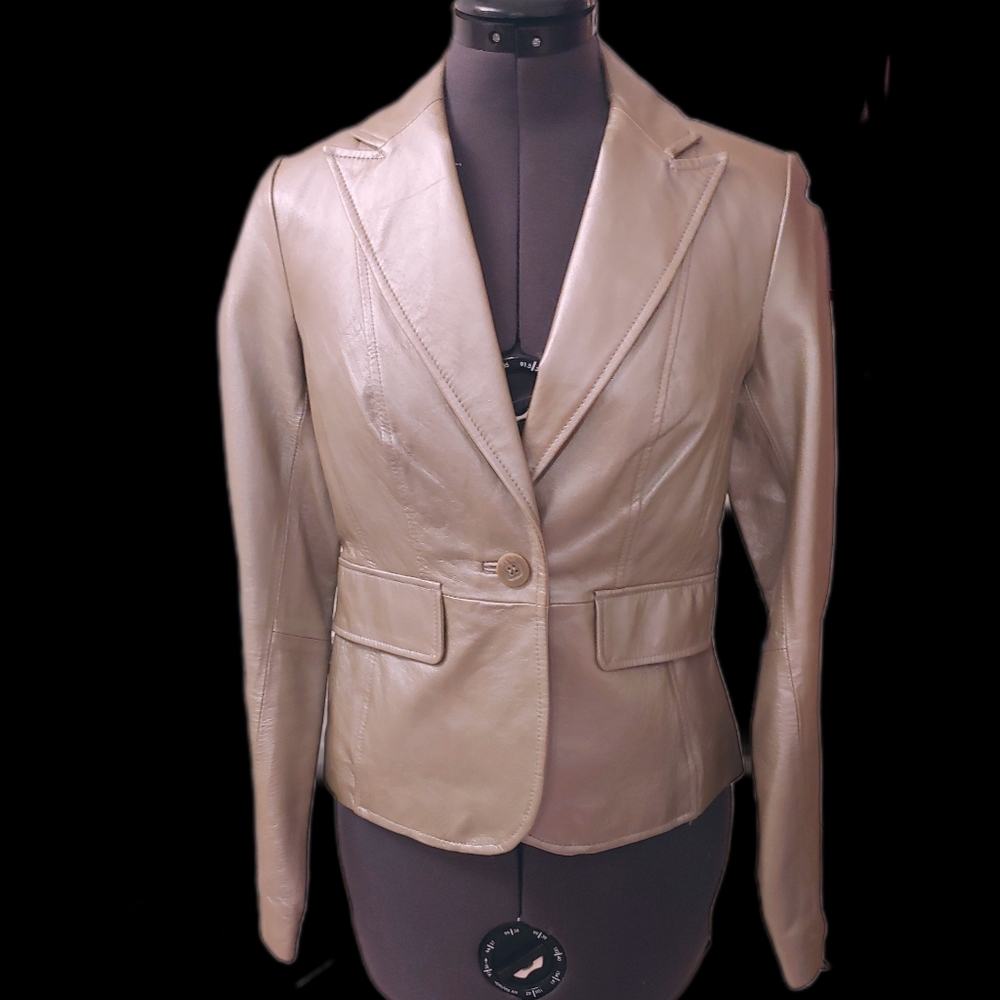 Worthington Tan Leather Jacket
